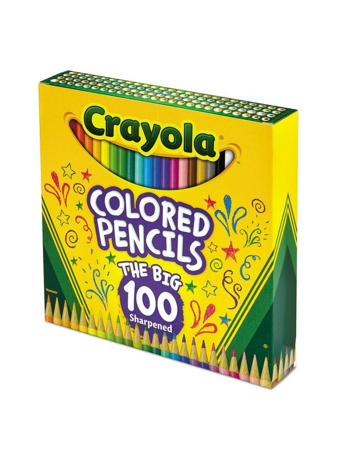 Crayola 688100 Long Barrel Colored Woodcase Pencils 3.3 Mm 100 Assorted Colors/Set - Image 4