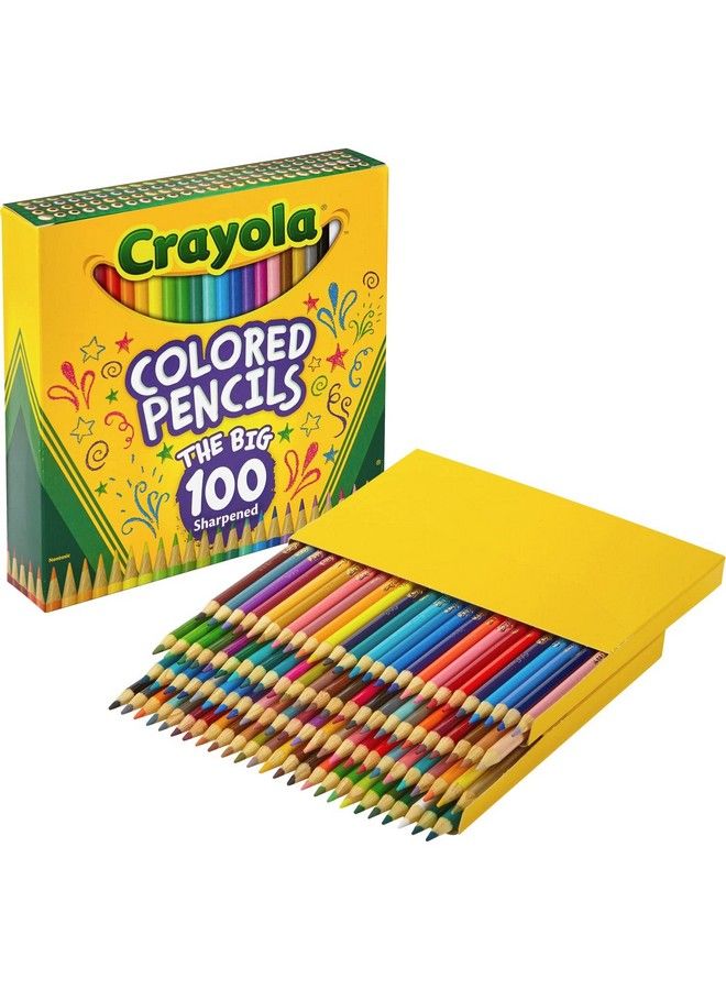 Crayola 688100 Long Barrel Colored Woodcase Pencils 3.3 Mm 100 Assorted Colors/Set - Image 2