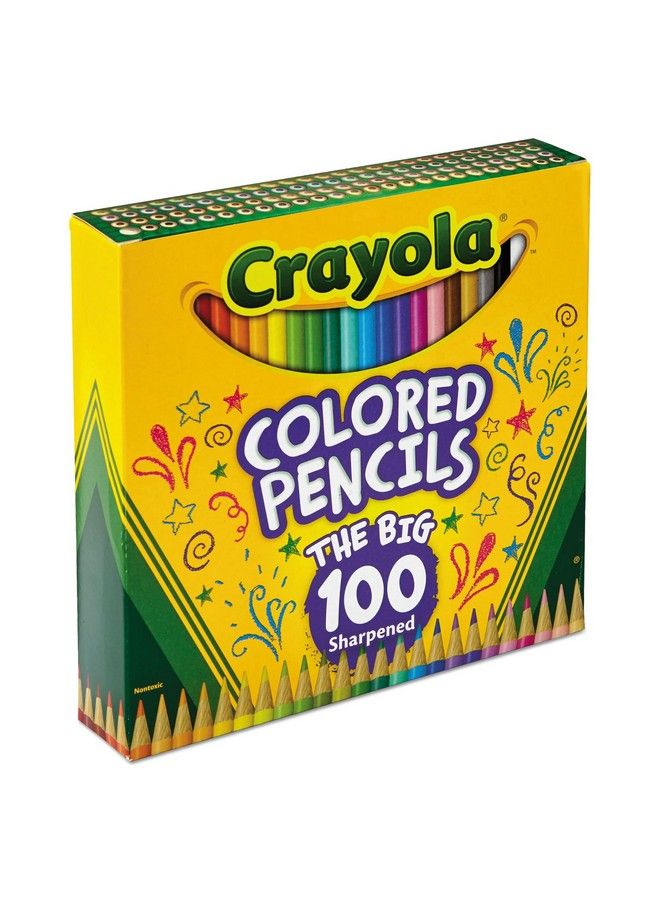 Crayola 688100 Long Barrel Colored Woodcase Pencils 3.3 Mm 100 Assorted Colors/Set - Image 3