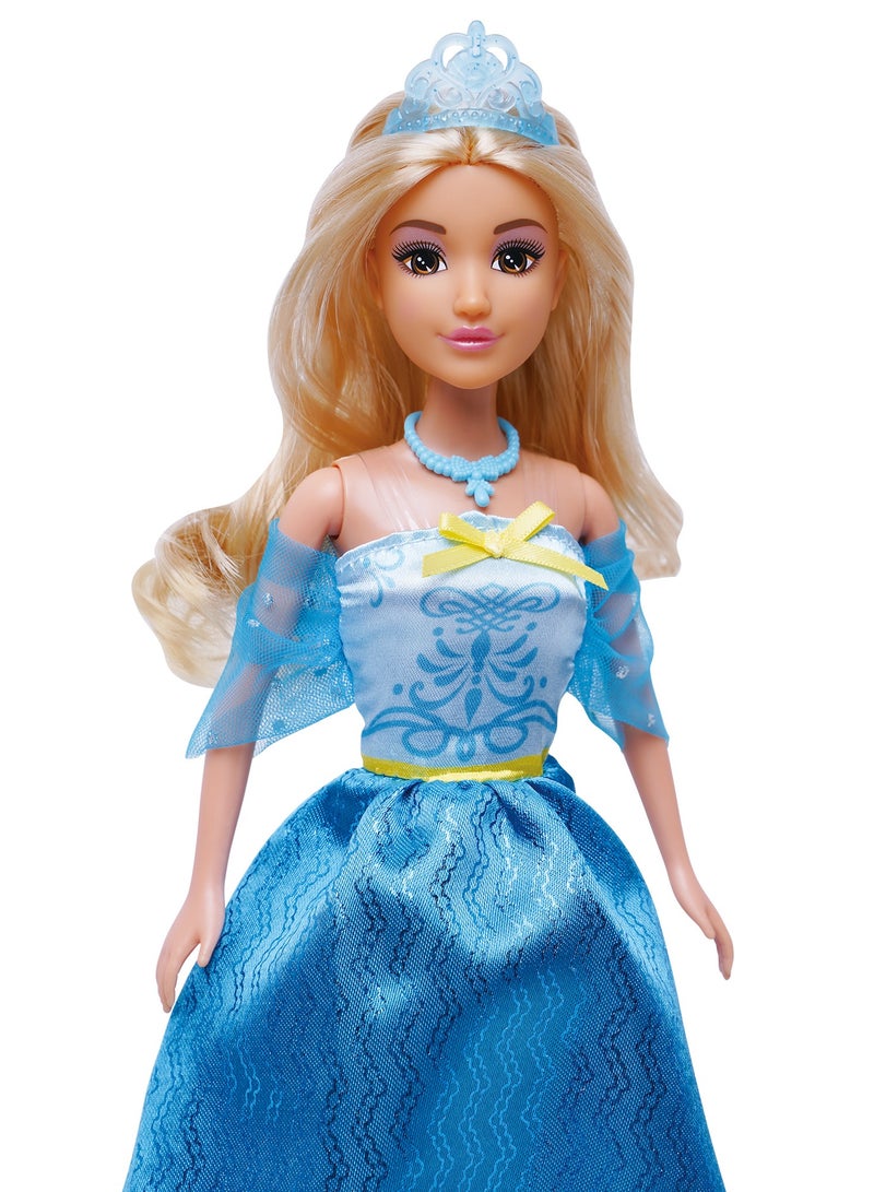 Mira Beautiful Princess Doll – 11.5 Inch Fashion Princess Doll with Blue Princess Dress | Girls Toys 3+ - Image 3