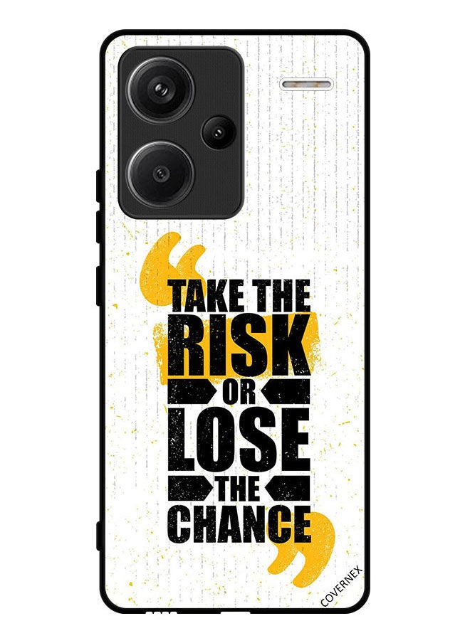 Covernex Protective Case Cover For Xiaomi Redmi Note 13 Pro Plus Take The Risk  - Image 1