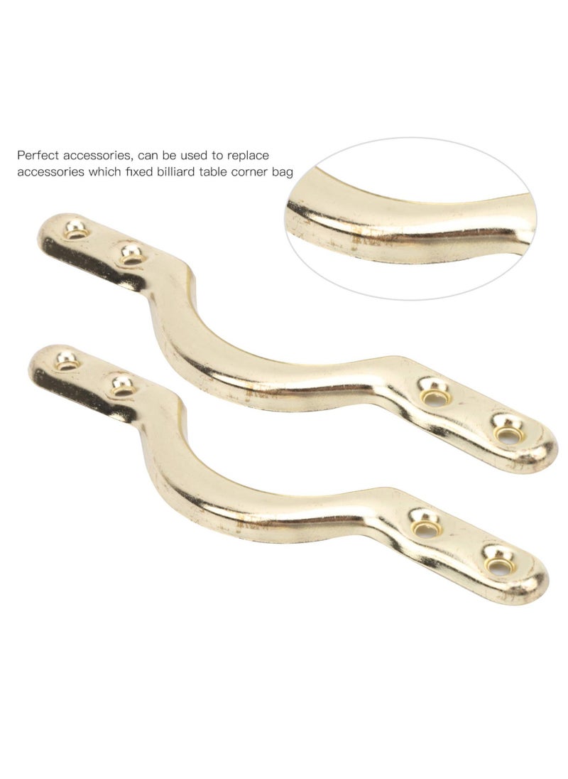 Excefore Billiard Pocket Bracket, 6 Pcs 4in Pool Table Corner Pocket Brackets Accessories For Billiards Web Net Bags  - Image 2