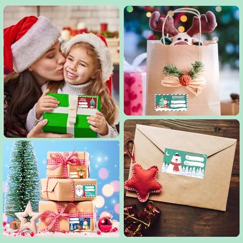 VRB Dec 500 Pcs Paper Small Printed Gift Tag for Gifting, Anniversary,Thanksgiving,Christmas Gift,Wishes/Valentine's Day Wishes/Return Gift Tags/Gift Tags (Christmas Tag Roll - 500 pcs) - Image 4