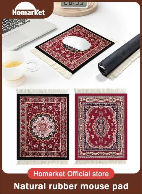 قطعتان من السجاد الصغير و وسادة الفأرة المضحكة