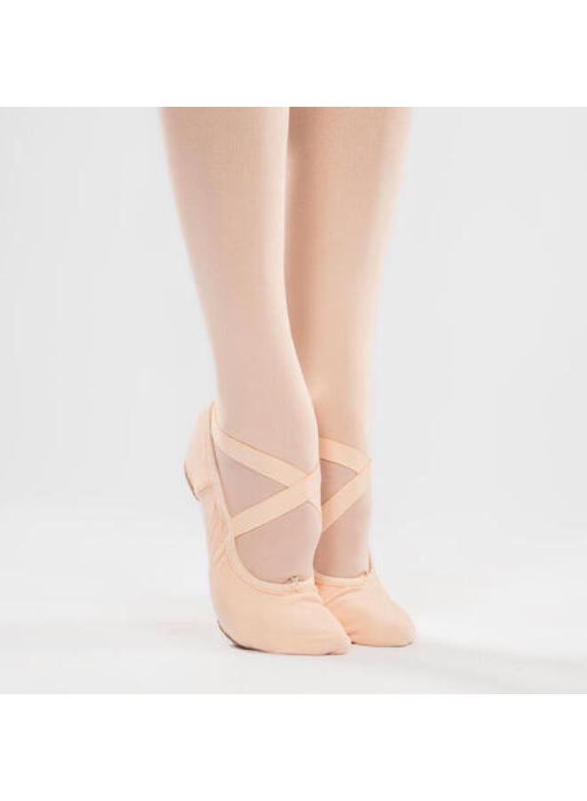 STAREVER Women's Split-Sole Canvas Demi-Pointe Ballet Shoes - Salmon  - Image 1