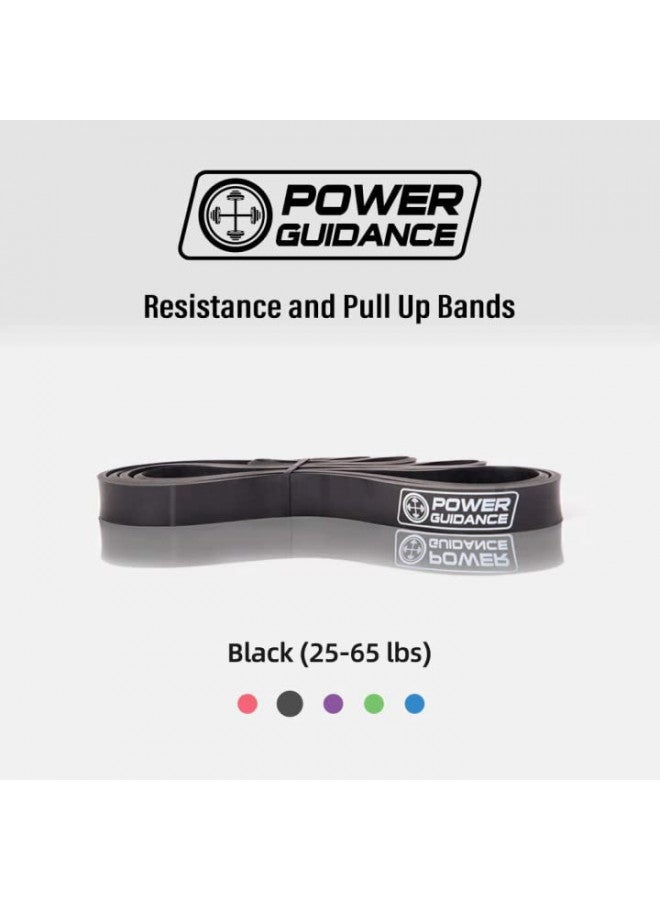 POWER GUIDANCE Pull Up Assist Bands - Stretch Resistance Band - Mobility Band - Powerlifting Bands - by Perfect for Body Stretching, Powerlifting, Resistance Training (Black) - Image 3