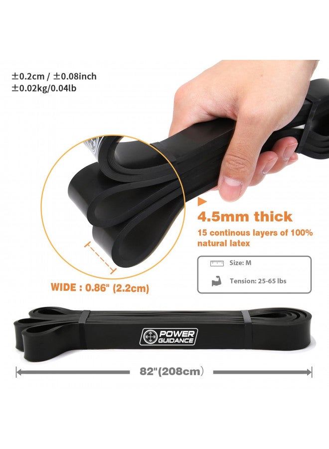 POWER GUIDANCE Pull Up Assist Bands - Stretch Resistance Band - Mobility Band - Powerlifting Bands - by Perfect for Body Stretching, Powerlifting, Resistance Training (Black) - Image 4