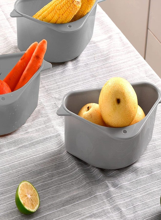 Evona Triangle Kitchen Sink Strainer Basket, Corner Colander Triangle Multifunction Kitchen Sink Food Catcher Basket Waste Filter Wash Fruit, Multifunctional Drain Shelf for Food Catcher - Image 5