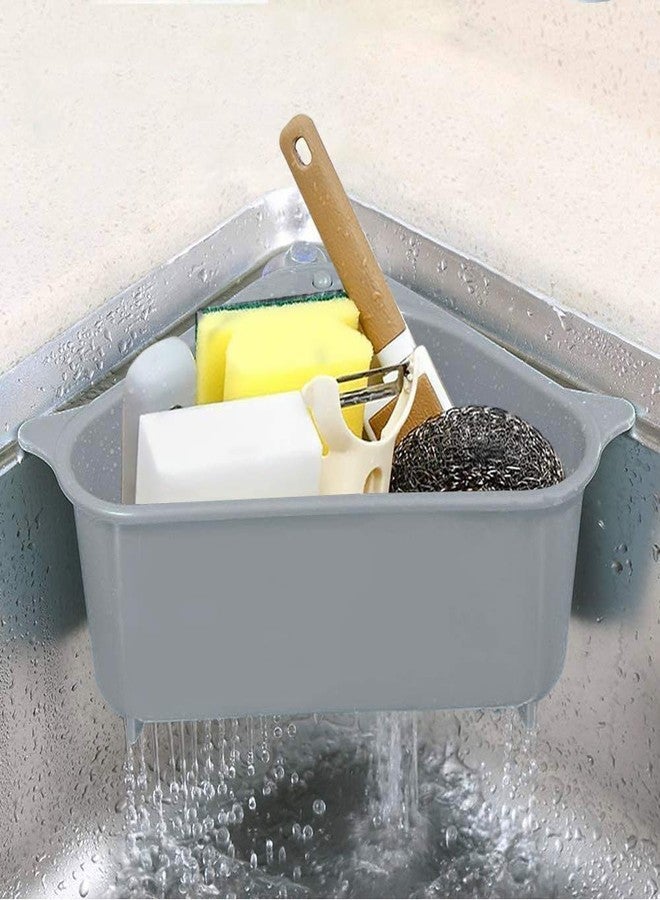 Evona Triangle Kitchen Sink Strainer Basket, Corner Colander Triangle Multifunction Kitchen Sink Food Catcher Basket Waste Filter Wash Fruit, Multifunctional Drain Shelf for Food Catcher - Image 1
