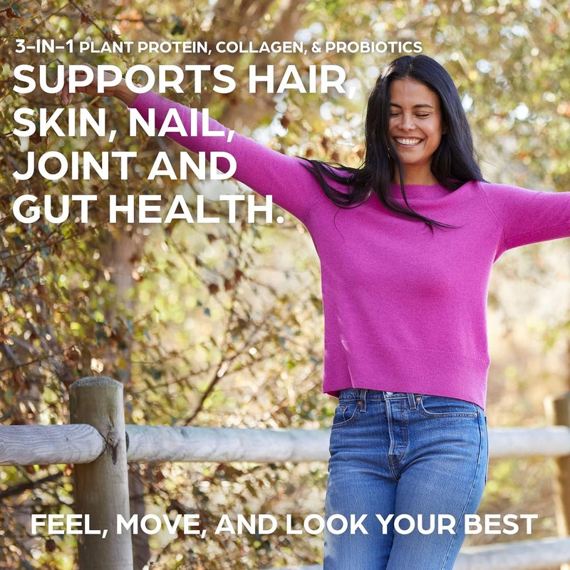 Orgain Protein Powder  Collagen Creamy Chocolate Fudge  25g of Protein 10g Collagen Peptides Type I  III 1B CFU Probiotics Supports Hair Skin Nail Joint  Gut Health Gluten Free  16lb - Image 3