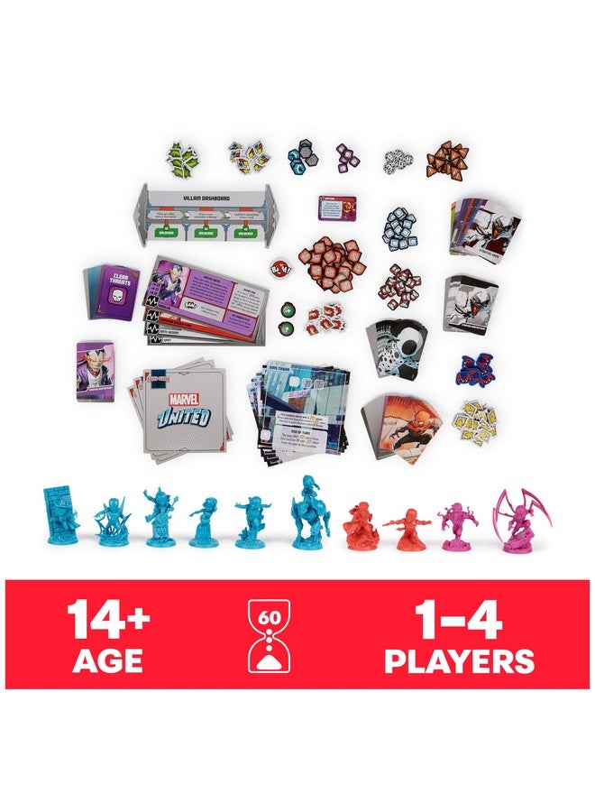 سبين ماستر جيمز لعبة استراتيجية Marvel United Spider-Geddon، لعبة استراتيجية Marvel Figurines Collectible، هدايا عيد الميلاد للمراهقين، للأعمار من 14 عامًا فما فوق - Image 2