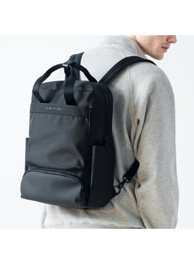 Mark Ryden Men's Travel Backpack Commuter Large Capacity Laptop Bag College Student School Bag Mr3811 Classic Black - Image 2