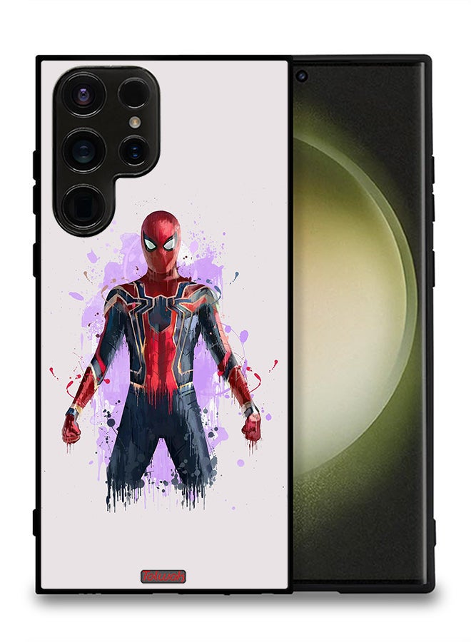 Tolwak Samsung Galaxy S23 Ultra 5G Protective Case Cover Iron Spider Artwork - Image 2