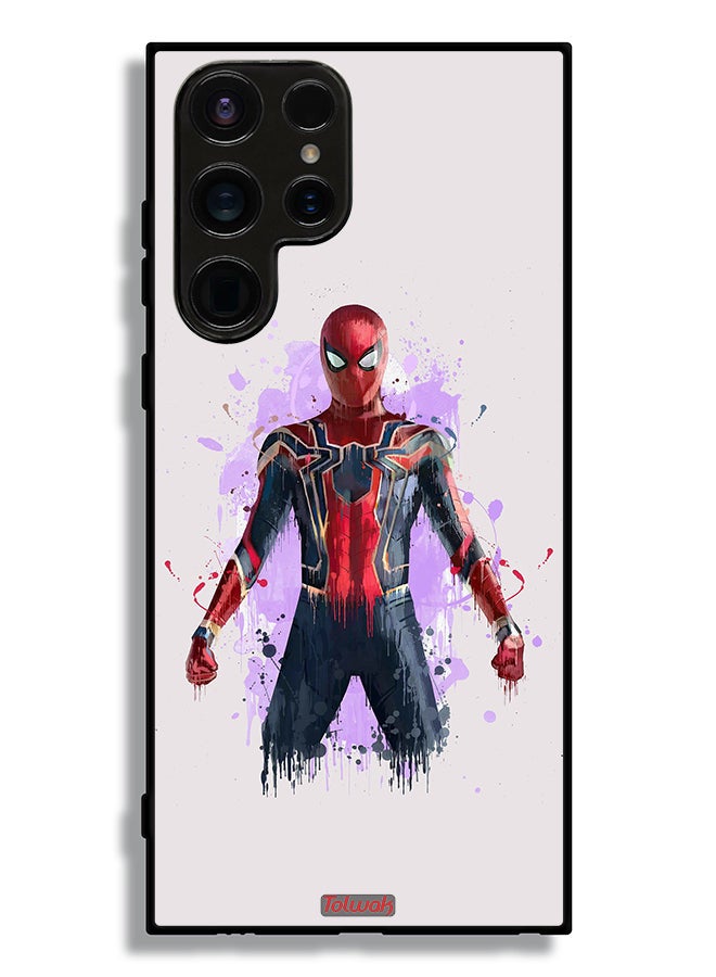 Tolwak Samsung Galaxy S23 Ultra 5G Protective Case Cover Iron Spider Artwork - Image 3
