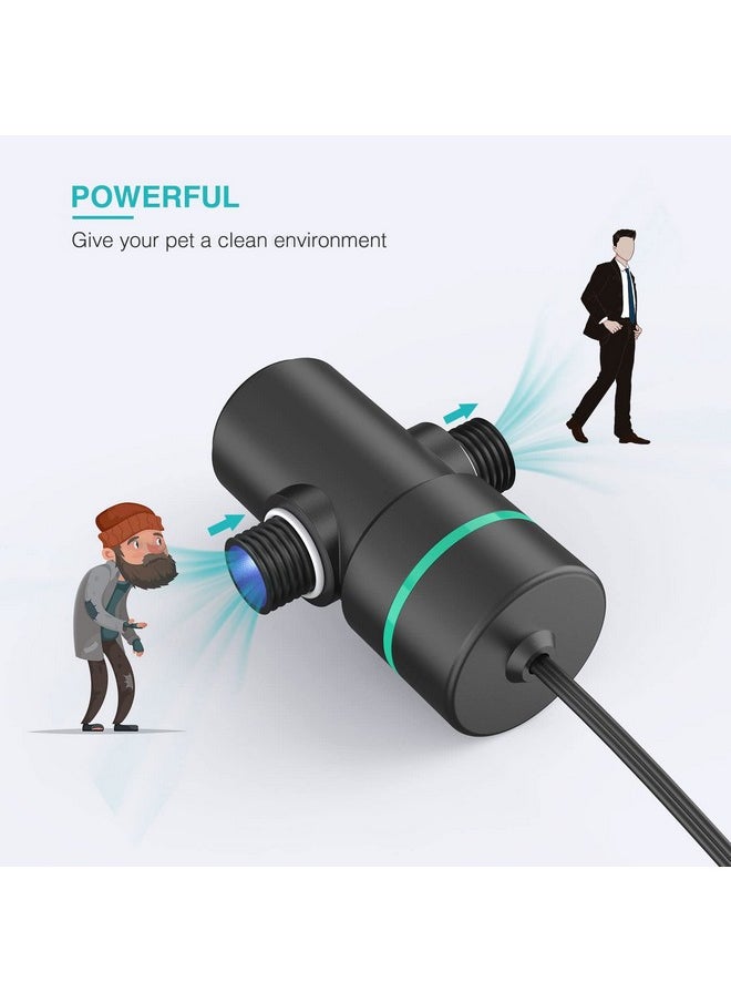 Silicar SILICAR Light for Aquarium, Mini 5W Water Clean for Aquarium Filter with Timing Function, Built-in Bulb Fish Tank Clean Light-Black  - Image 2