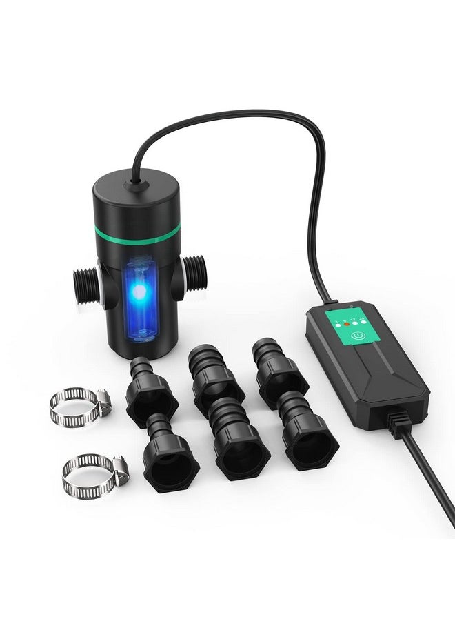 Silicar SILICAR Light for Aquarium, Mini 5W Water Clean for Aquarium Filter with Timing Function, Built-in Bulb Fish Tank Clean Light-Black  - Image 1