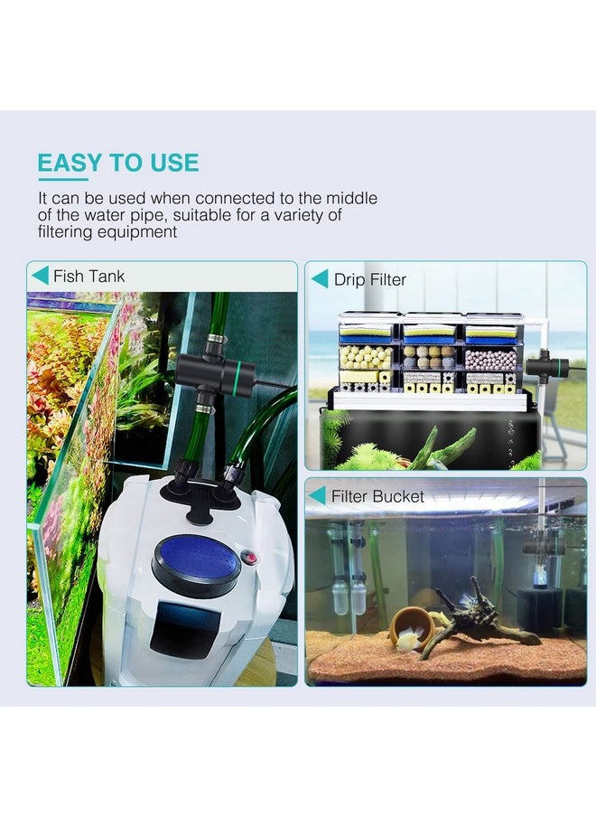 Silicar SILICAR Light for Aquarium, Mini 5W Water Clean for Aquarium Filter with Timing Function, Built-in Bulb Fish Tank Clean Light-Black  - Image 5
