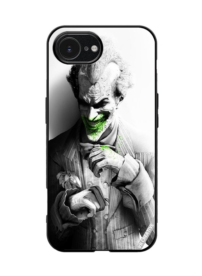 Protective Case Cover For Apple iPhone 16e Joker Design Multicolour