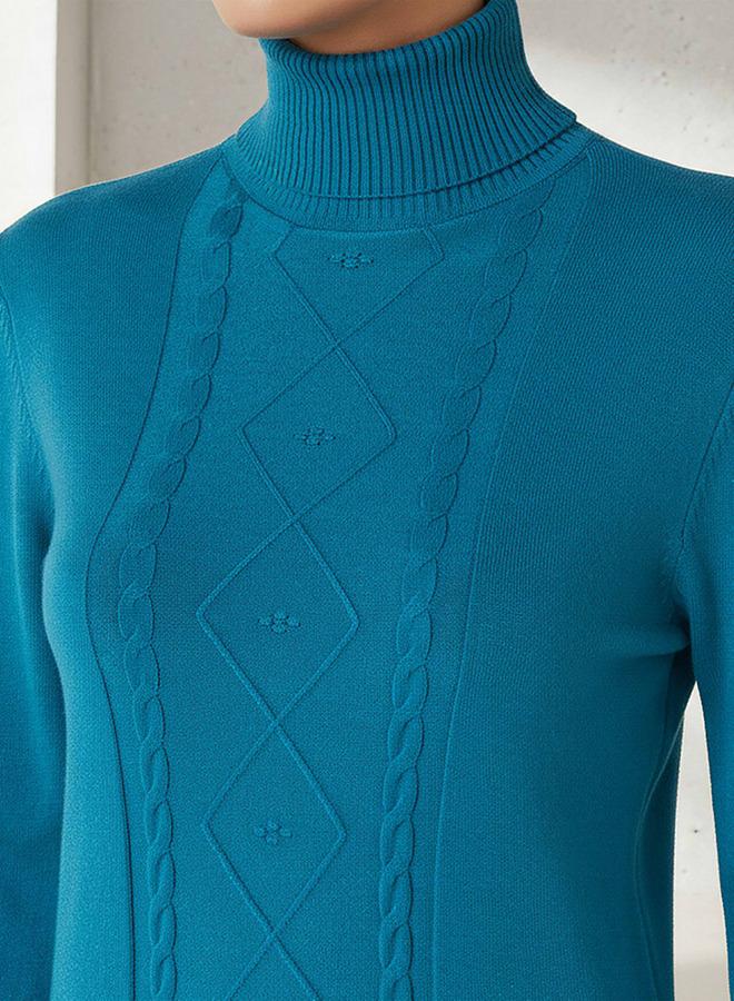 2Xtremz Textured High Neck Tricot Sweater - Image 4