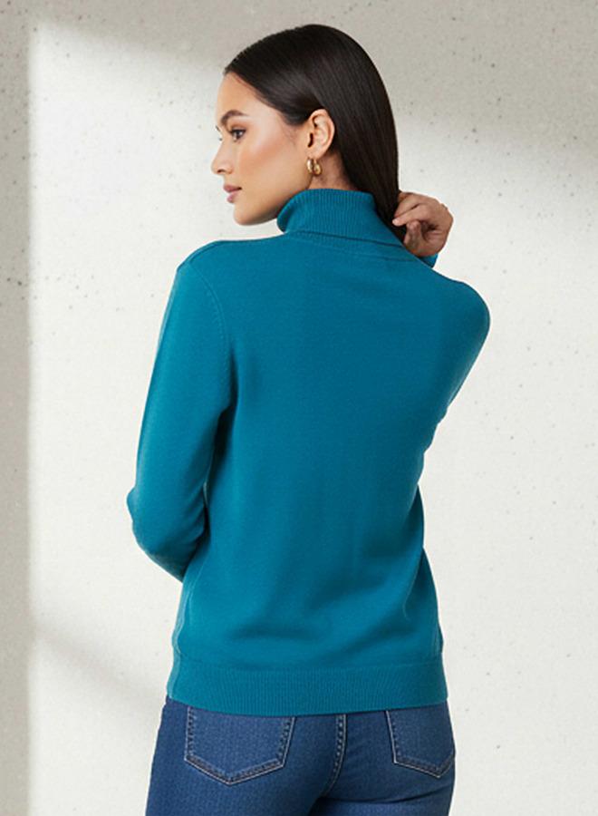 2Xtremz Textured High Neck Tricot Sweater - Image 3