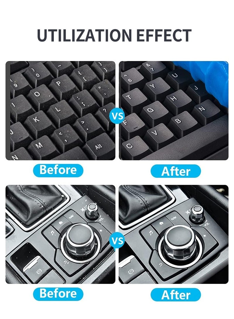 Beirui 2pcs Cleaning Gel , Car Vent Cleaning Gel , Keyboard General Purpose Cleaning Gel for Car Interiors , Cleaner for Dash Vents, Keyboards, PC, Laptop and Camera Cleaning Gel, Total 400G  - Image 5