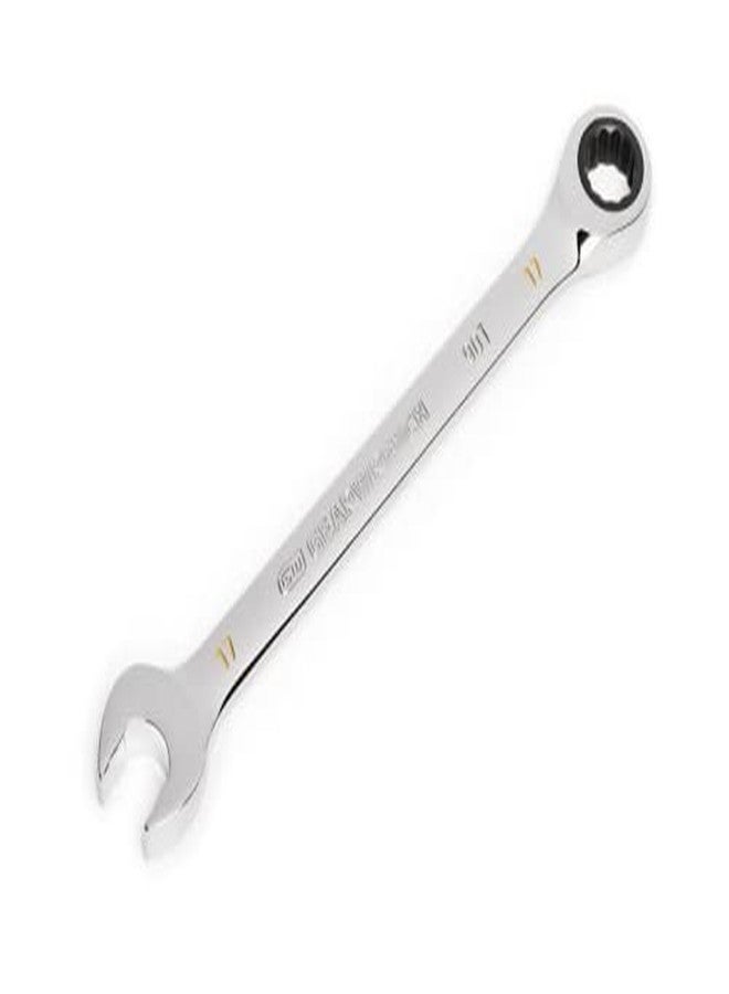 GEARWRENCH 17mm 4 Degree Swing Arch 12 Point Ratcheting Combination Wrench - 86917 - Image 3