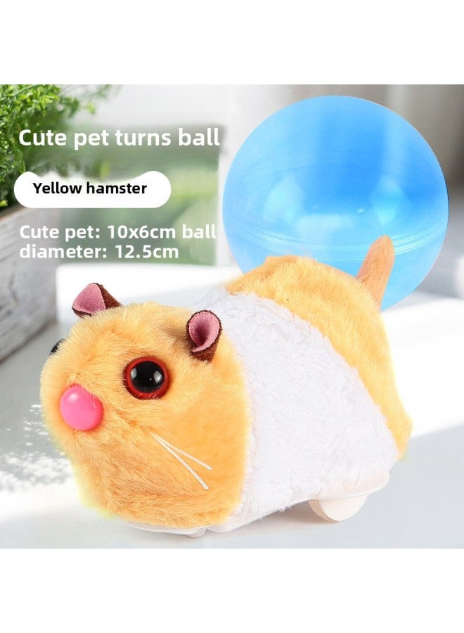 Hamster Rolling Ball Rabbit Push Ball Children's Spherical Pass Pet Toy Baby Crawling Electric Small Animal Rolling Ball-Specifications:Luminous-Hamster Ball-Color:Charger + Rechargeable Battery
