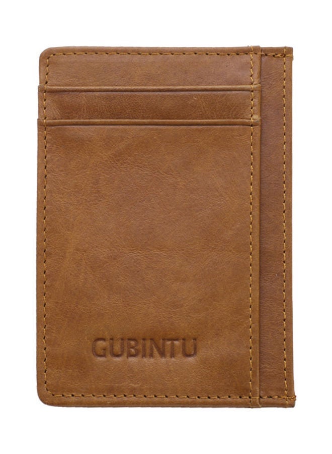NIBEMINENT Creative Case Multi Position Card Bag Light Coffee  - Image 1