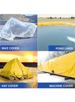 SR TRENDS 12FT X 10FT Yellow Heavy Duty Tarpaulin Tirpal Tadpatri Tharpai Thadika Extra Strong Eyelets UV Resistant 100 Waterproof Virgin 6 Layer MLCL 3D Rib Technology1 No by SR Traders  - Image 5