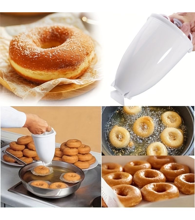 قطعتان من قالب صنع الدونات الأبيض لأدوات الخبز - Image 2