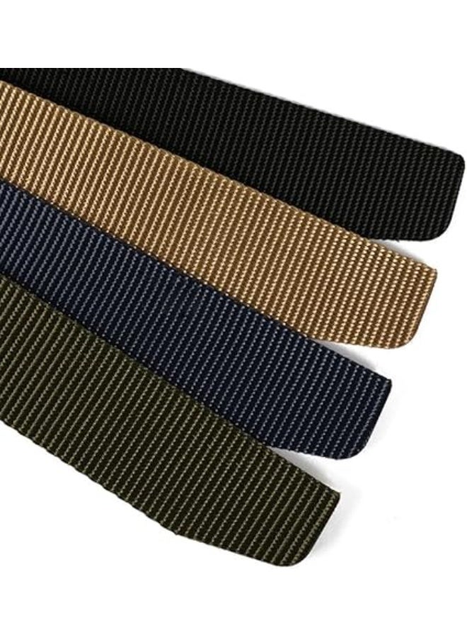 Men's adjustable belt with metal buckle and secure clasp - Image 4