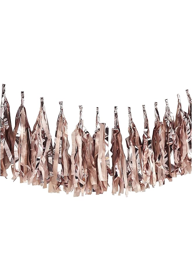 إيروريكس إكليل من الشرابات باللون الذهبي الوردي 29.5 × 1 سم - Image 1