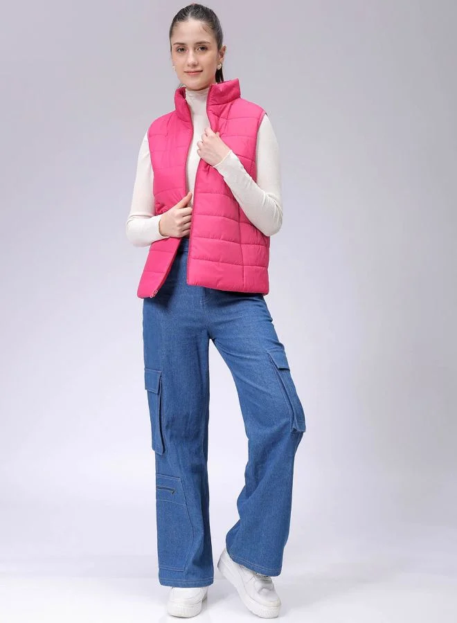 مرفوعة Women Regular Fit Solid Quilted Jacket