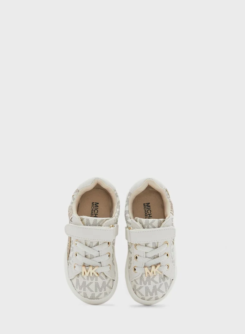 Michael Kors Kids Jem Airin Ps Low Top Velcro Sneakers