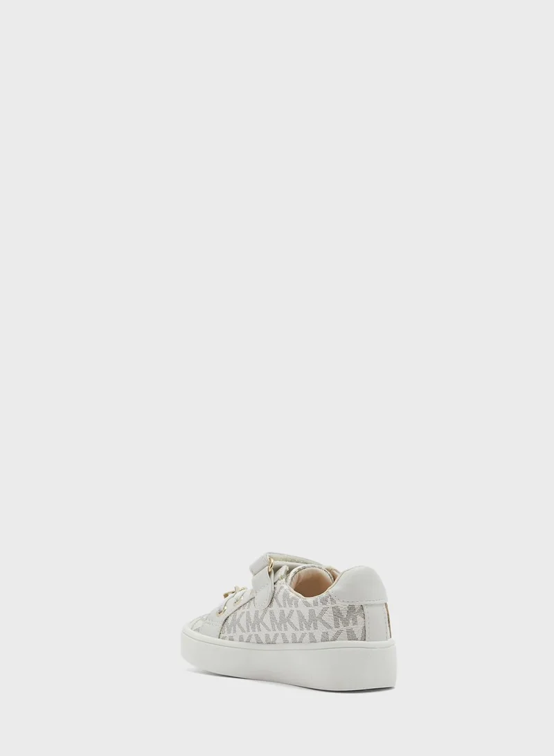 Michael Kors Kids Jem Airin Ps Low Top Velcro Sneakers