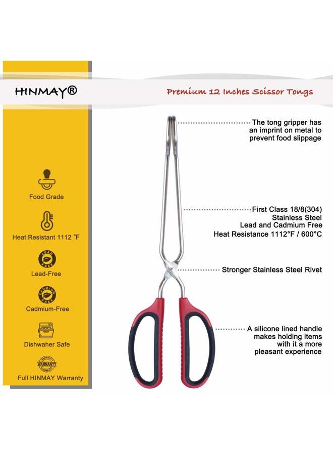 Hinmay Scissor Tongs 12-Inch - Image 2