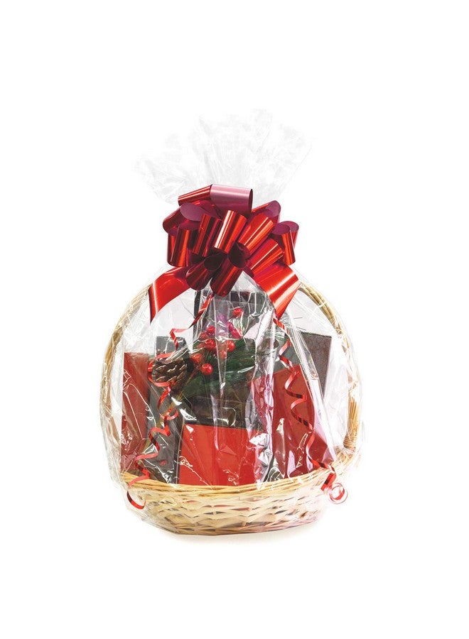 Morepack أكياس سيلوفان كبيرة 24X30 بوصة تغليف سيلوفان لسلال الهدايا 10 قطع أكياس سلة شفافة - Image 4