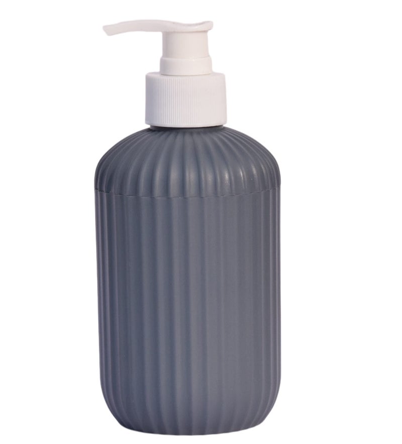 EMOH ROCED Soap Shampoo Conditioner Hand Wash Gel Dispenser Liquid Soap Sanitizer Dispenser for Bathroom Basin Kitchen Sink 350Ml (Pack of 1, Metallic Grey) - Image 1