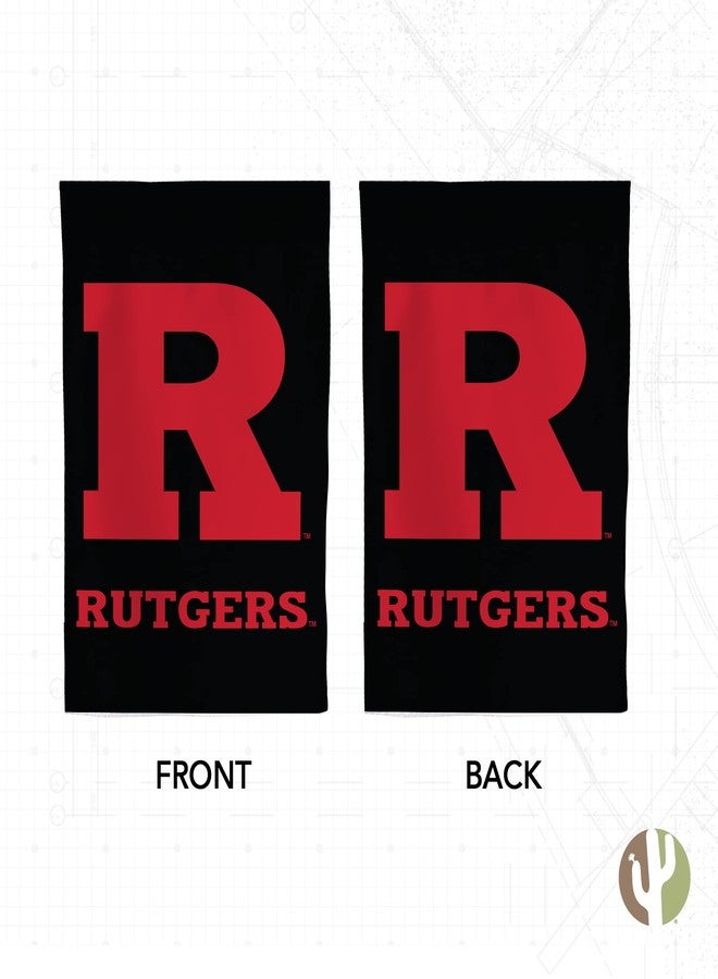 Desert Cactus Rutgers R Garden Flag – 19 x 12 inch Rutgers Scarlet Knights Banner, For Outdoor Display and Events (Design C) - Image 2