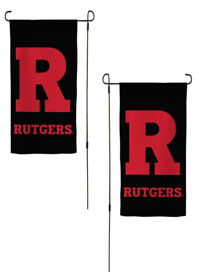 Desert Cactus Rutgers R Garden Flag – 19 x 12 inch Rutgers Scarlet Knights Banner, For Outdoor Display and Events (Design C) - Image 1