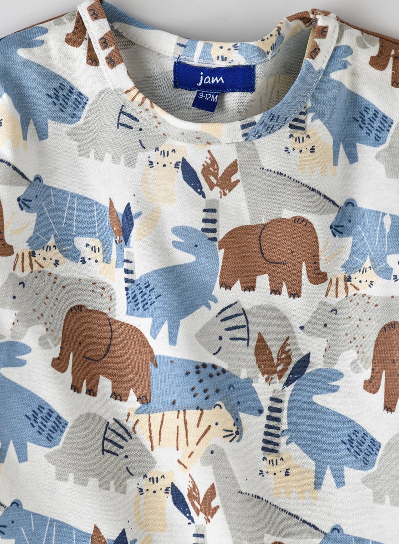 JAM Boys' Animal Print Long-Sleeve Top  - Image 3