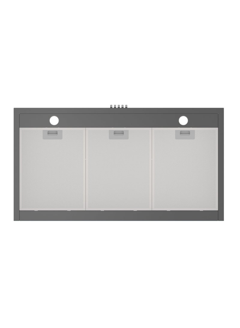 جنرال جولدن شفاط طبخ جنرال جولدين 90×45 سم، مثبت على الحائط، من الفولاذ المقاوم للصدأ، نوع T، أسود، 5 فلاتر، 3 سرعات، - Image 5