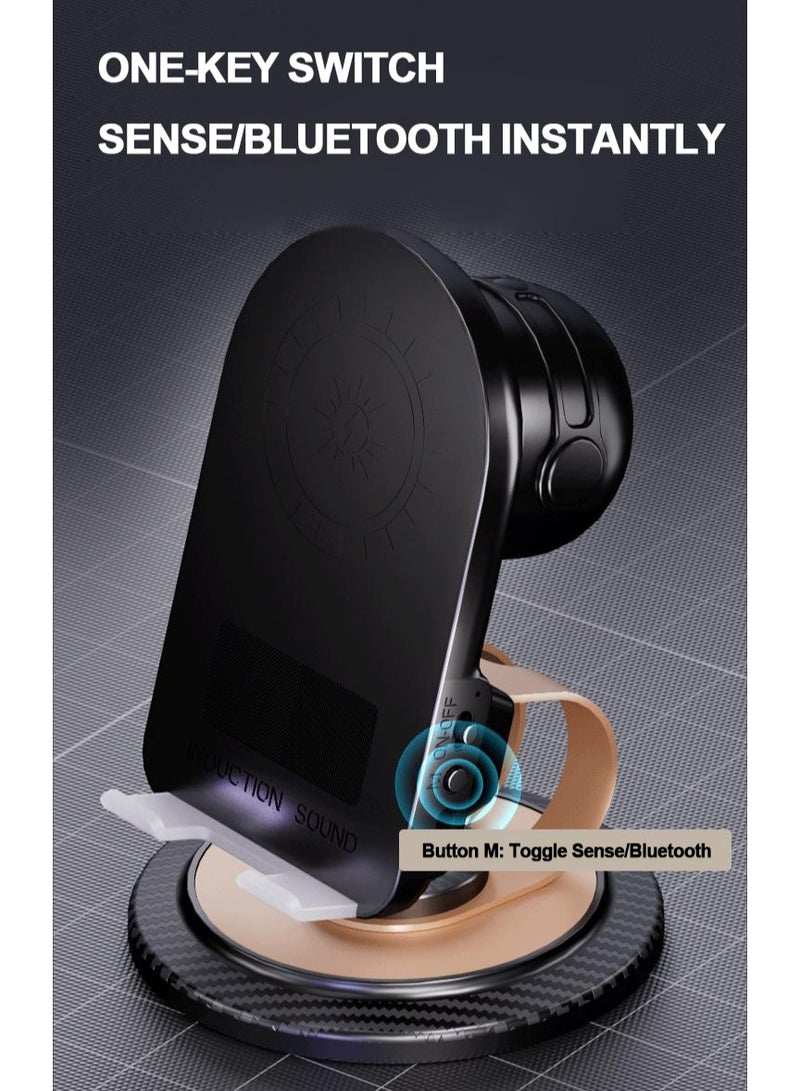 linkship Cell Phone Stand 3-in-1 Wireless Charging Bluetooth Speaker & Phone Stand for Desk – 360° Rotatable, 15W Fast Charging, Touch-to-Play, 360° Surround Sound, 10m Bluetooth Range  - Image 5