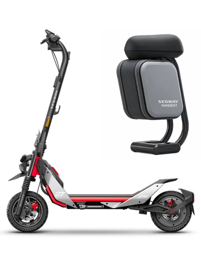 Segway-Ninebot Segway Ninebot ZT3 Pro Electric Kickscooter BUNDLE with Multi-functional Storage Seat Kit 10L Storage | 50km Max Range, 32 km/h Max Speed, 1600W Max Power - ZT3 PRO + PH0301 - Image 1