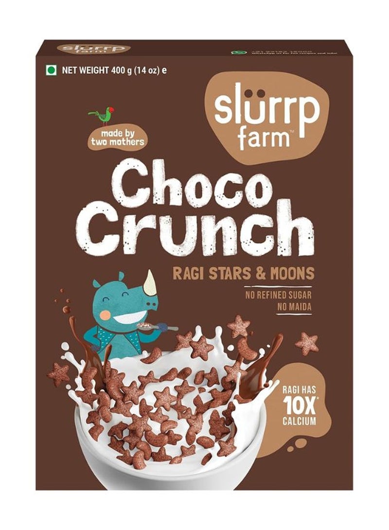 Slurrp Farm Choco Crunch Chocolate Ragi Stars And Moons Cereal No Refined Sugar 400g - Image 1