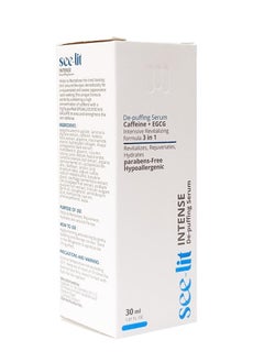 See lit Intense De-puffing Serum Caffeine + EGCG intensive Revitalizing formula 3 in 1 30ml