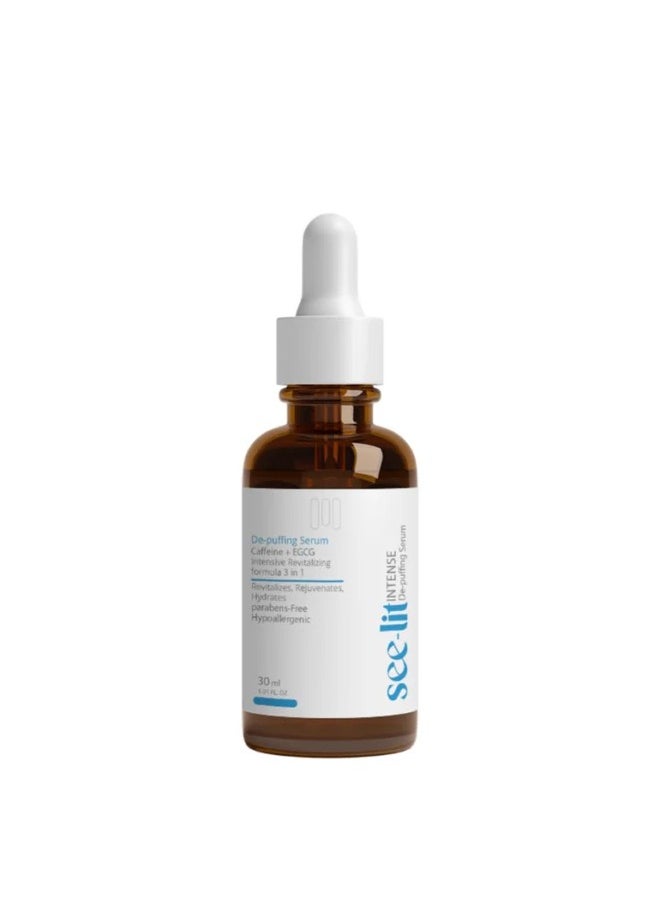 MEDINZA See lit Intense De-puffing Serum Caffeine + EGCG intensive Revitalizing formula 3 in 1 30ml  - Image 2