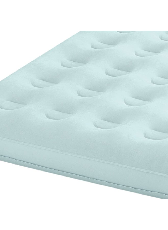 INTEX Teddy Bear Kids Inflatable Travel Air Bed with Hand Pump Cream and Blue 71 x 114 x 178 cm INT66814  - Image 3