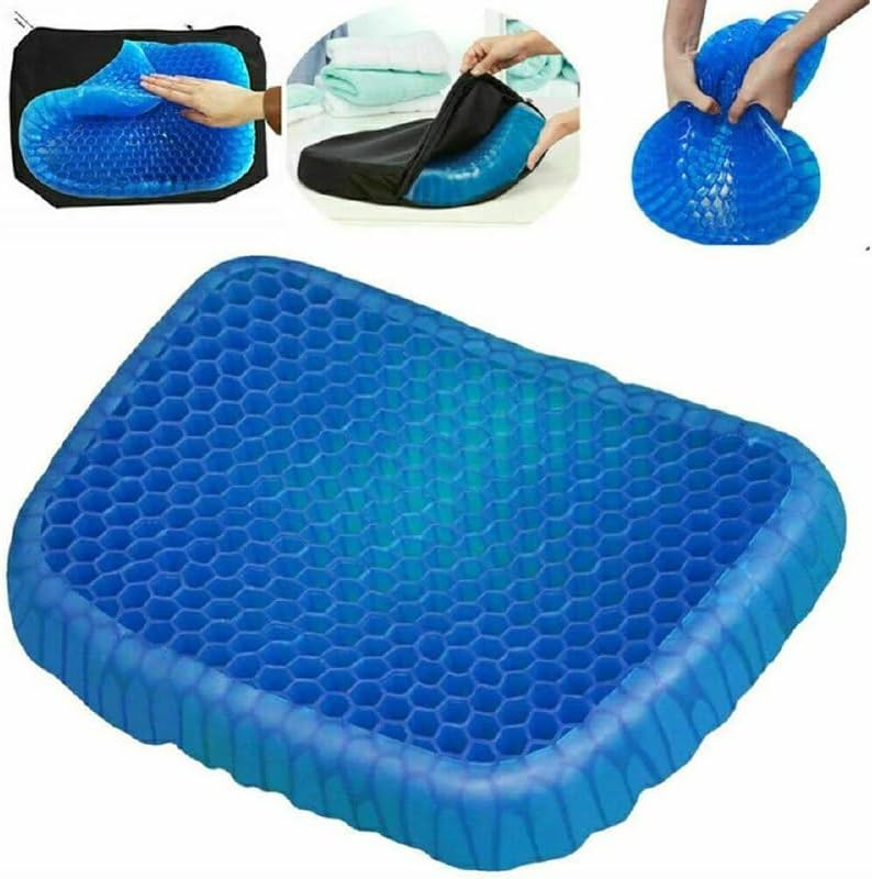 Silicone Medical Seat Cushion - Support Pillow for Office, Car, Home, Back Pain Relief, Ergonomic Cushion, with Protective Cover, 35 x 40 x 3cm - Image 2