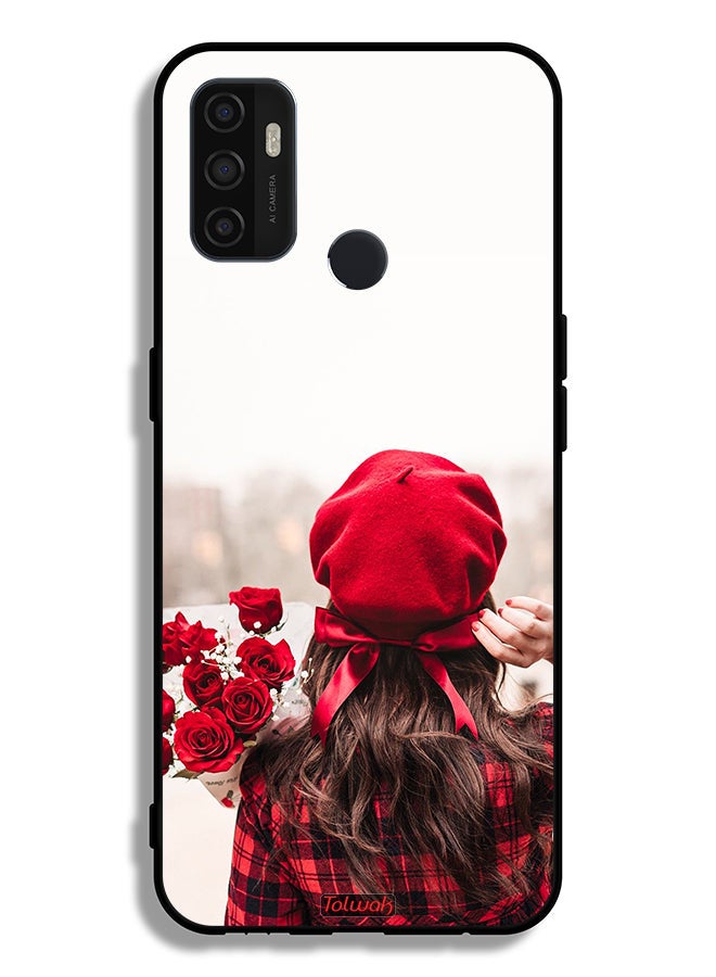 Tolwak Oppo A53s Protective Case Cover Holding Flowers - Image 2